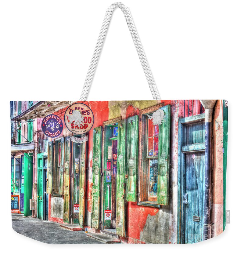Voodoo Shop Weekender Tote Bag featuring the photograph Voodoo Shop, French Quarter, New Orleans by Felix Lai