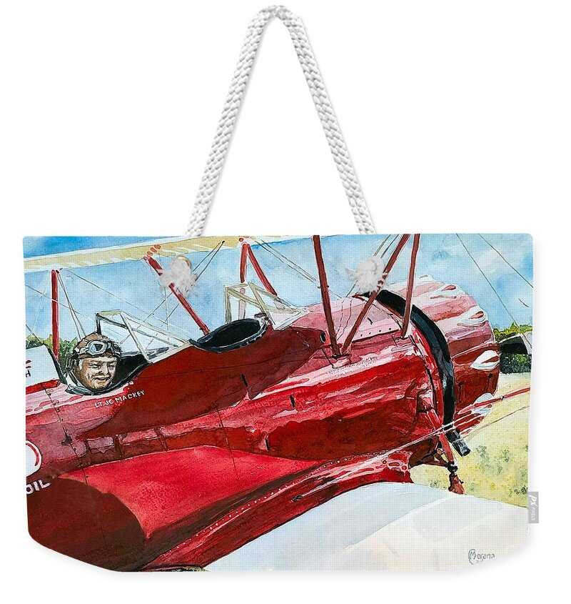 Waco Weekender Tote Bag featuring the painting Waco Jim by Merana Cadorette