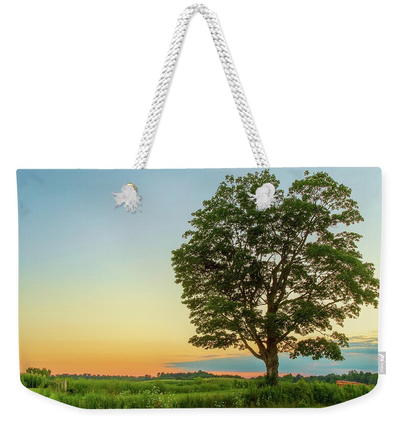 Farm Weekender Tote Bag featuring the photograph Wagner Farm Sunset by Rod Best