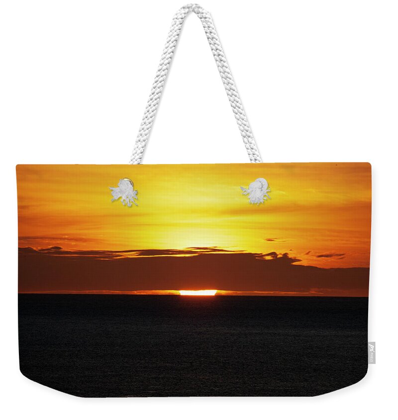 Sunset Weekender Tote Bag featuring the photograph Waikiki Sunset 2 by Anthony Jones