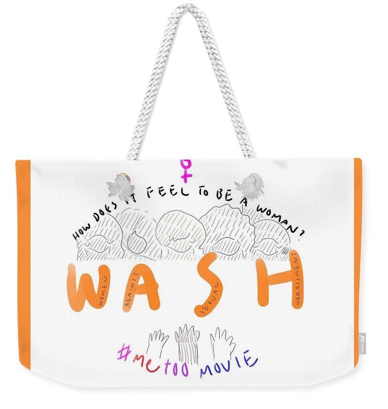 Wash Movie Weekender Tote Bag featuring the digital art Wash Movie by Ee Photography