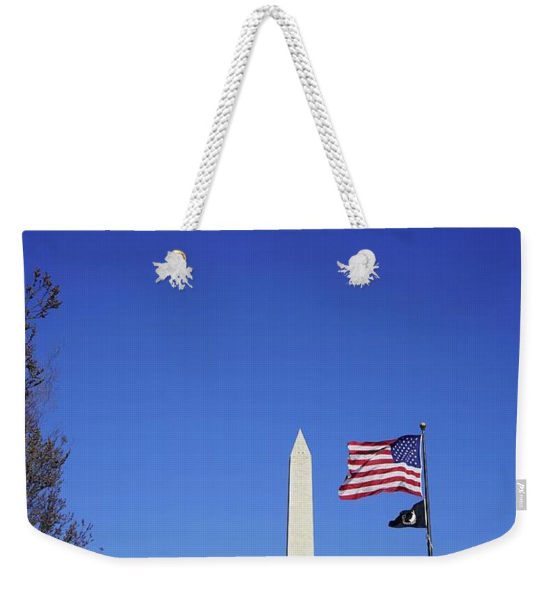  Weekender Tote Bag featuring the photograph Washington DC by Annamaria Frost