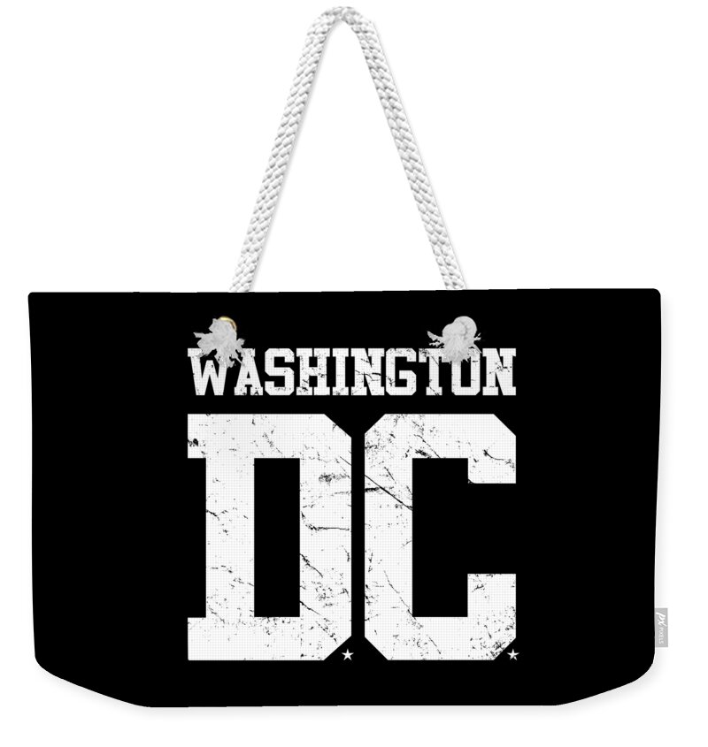 Funny Weekender Tote Bag featuring the digital art Washington DC by Flippin Sweet Gear