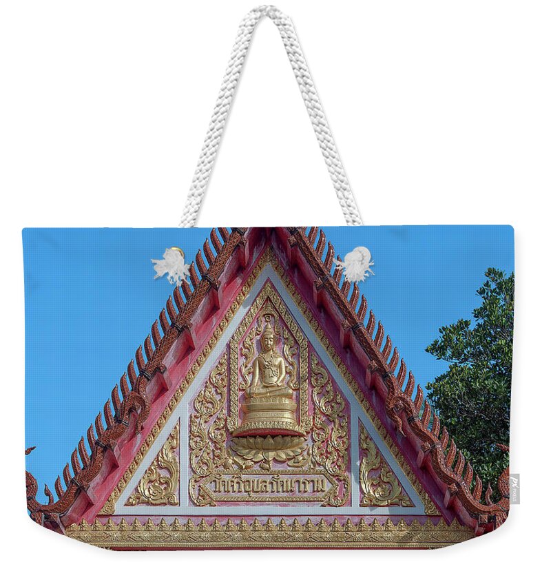 Scenic Weekender Tote Bag featuring the photograph Wat Si Ubon Rattanaram Temple Gate DTHU1188 by Gerry Gantt