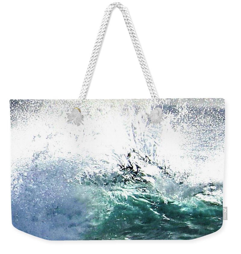 Kauai Weekender Tote Bag featuring the photograph Waterdance by Tony Spencer