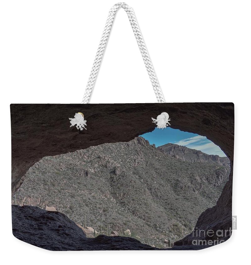 Wave Cave Arizona Weekender Tote Bag featuring the digital art Wave Cave Arizona by Tammy Keyes