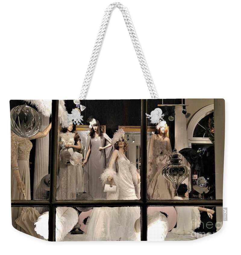 Wedding Attire Weekender Tote Bag featuring the photograph Weddings On Royal by Rosanne Licciardi
