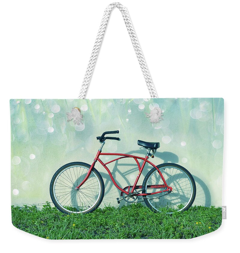 Bicycle Weekender Tote Bag featuring the photograph Weekender Special by Laura Fasulo
