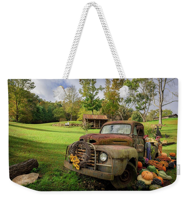 Fall Weekender Tote Bag featuring the photograph Welcome Fall by David Morefield