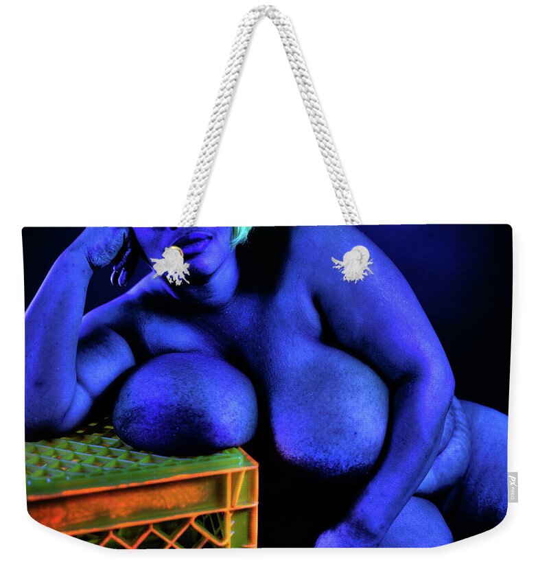 Blacklight Weekender Tote Bag featuring the photograph Well Rested by Jose Pagan
