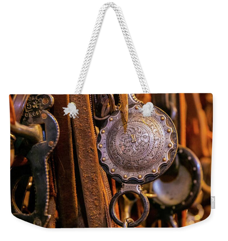 Photography Weekender Tote Bag featuring the photograph Western Silver Bit by JBK Photo Art