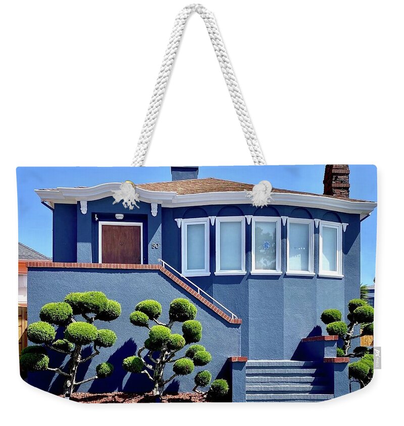  Weekender Tote Bag featuring the photograph Westwood Park House by Julie Gebhardt