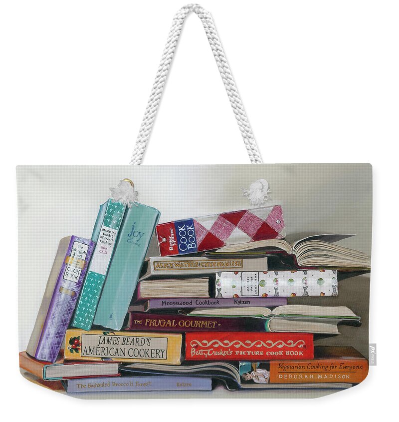 New York Times Cookbook Weekender Tote Bag featuring the painting What's Cookin' by Gail Chandler