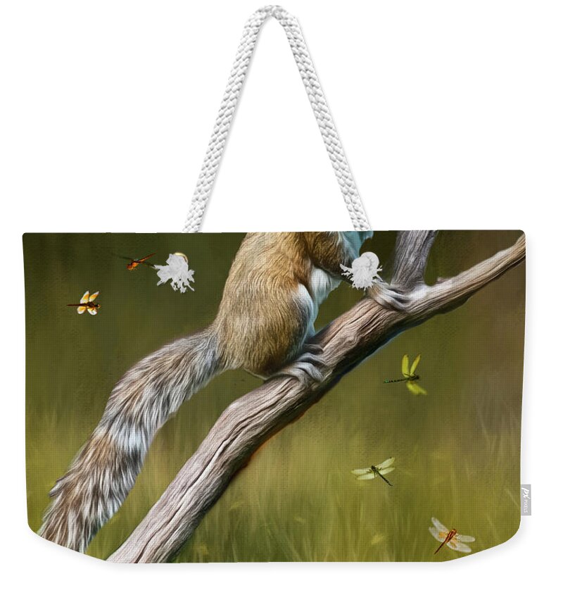Wilklife Weekender Tote Bag featuring the photograph Whats Up by Cathy Kovarik