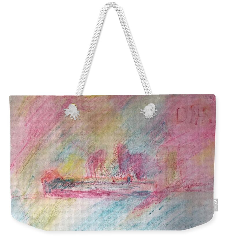 Expressive Weekender Tote Bag featuring the painting When We Prepare to Leave by Judith Redman