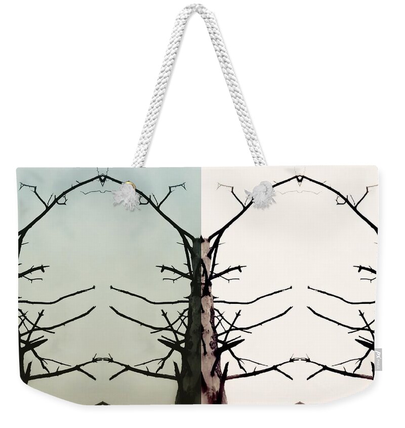Branches Weekender Tote Bag featuring the digital art Which Way by Alexandra Vusir