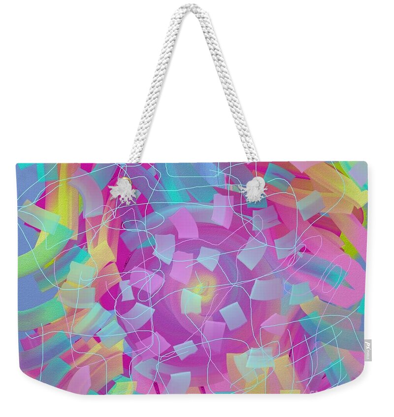 Whirl Weekender Tote Bag featuring the digital art Whirl by Chani Demuijlder