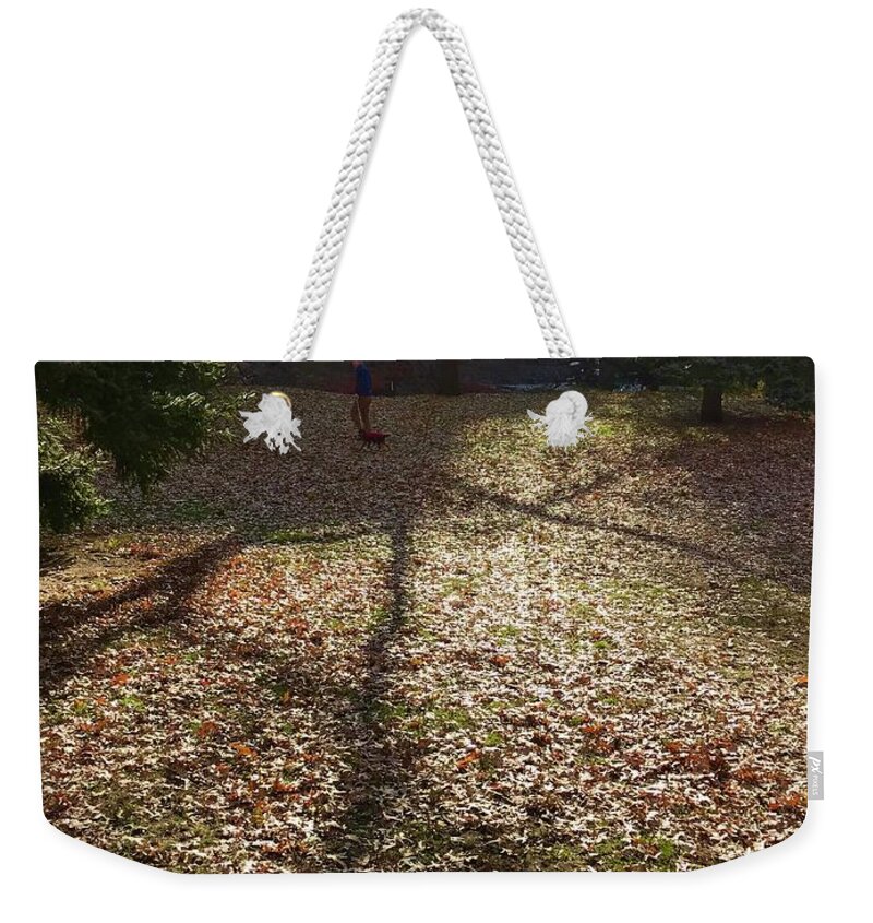  Weekender Tote Bag featuring the photograph Whispering Shadows by Judy Frisk
