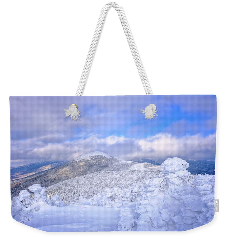 000 Footer Weekender Tote Bag featuring the photograph White by Jeff Sinon