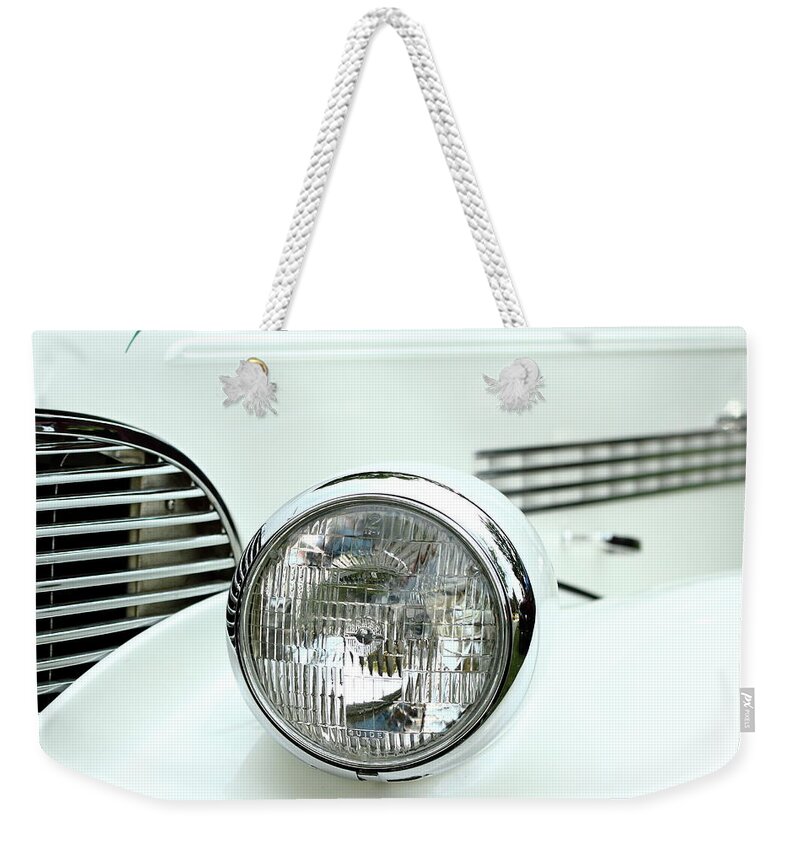 Chevy Weekender Tote Bag featuring the photograph White by Lens Art Photography By Larry Trager