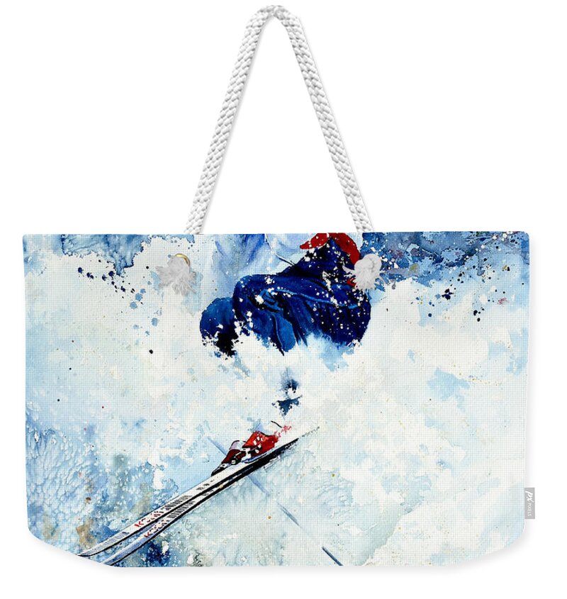 Sports Art Weekender Tote Bag featuring the painting White Magic by Hanne Lore Koehler
