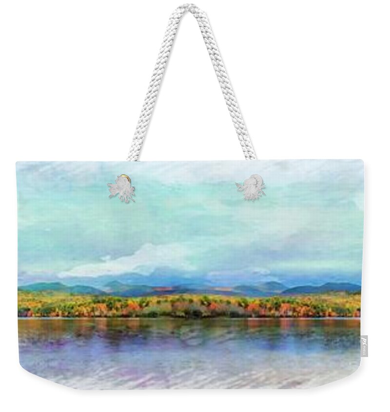 Mountain View Weekender Tote Bag featuring the photograph White Mountains #7 by Marcia Lee Jones