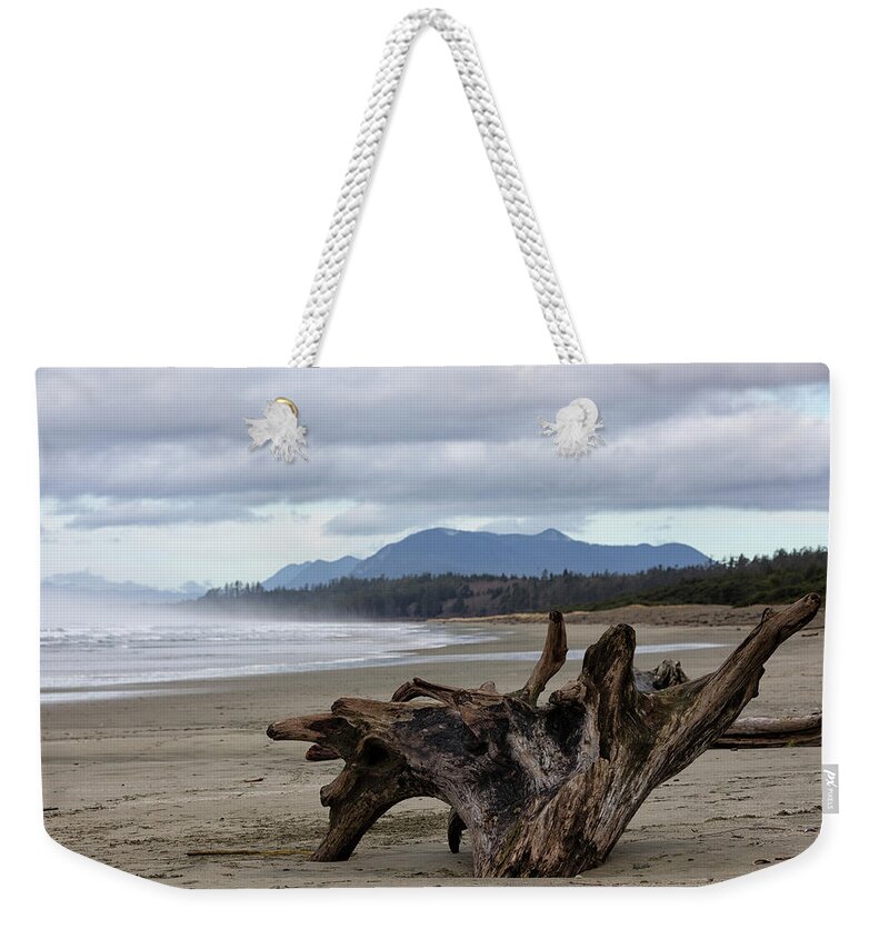 Drift Wood Weekender Tote Bag featuring the photograph Wick Beach by Randy Hall