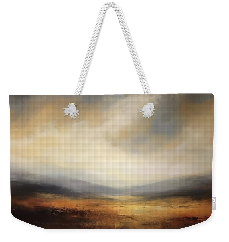 Wide Open Spaces Weekender Tote Bag featuring the painting Wide Open Spaces Desert Dreams 2 by Jai Johnson