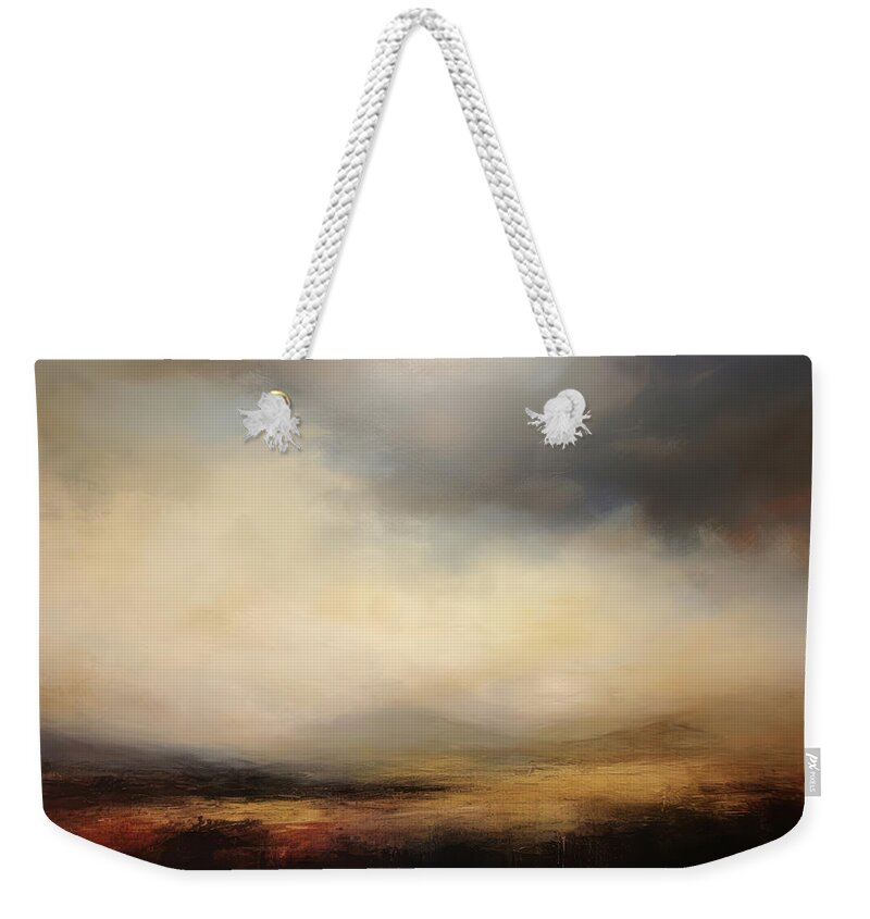 Wide Open Spaces Weekender Tote Bag featuring the painting Wide Open Spaces Desert Dreams 5 by Jai Johnson