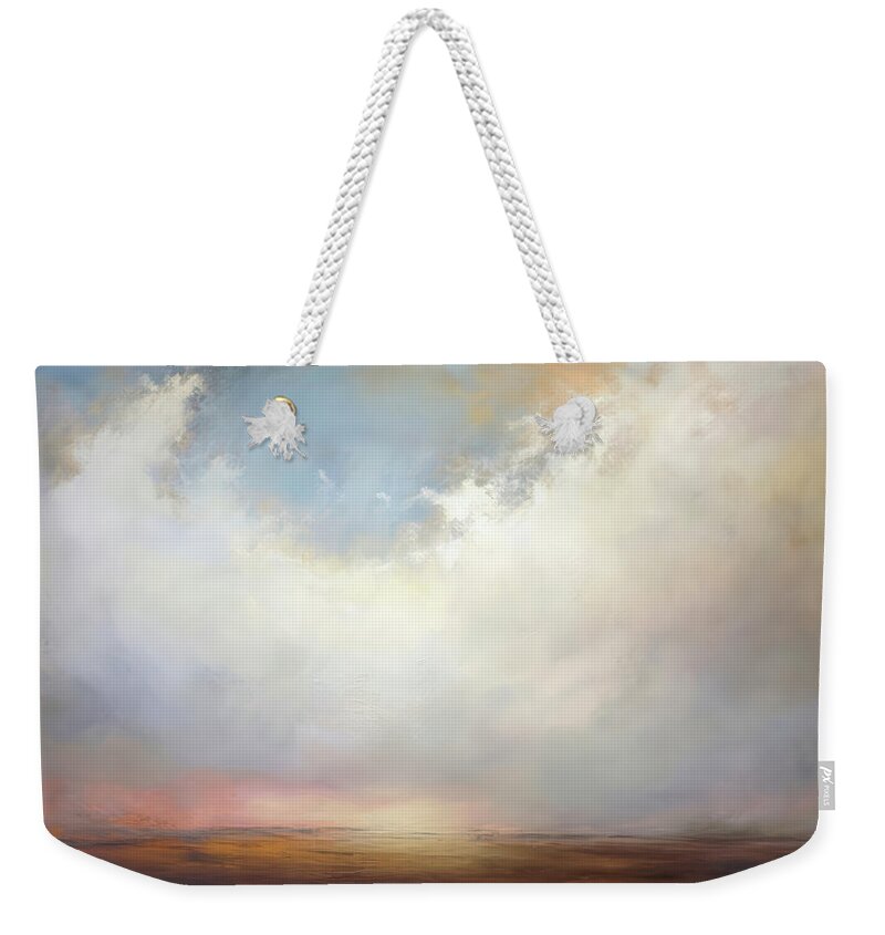 Wide Open Spaces Weekender Tote Bag featuring the painting Wide Open Spaces Eternal Sky by Jai Johnson