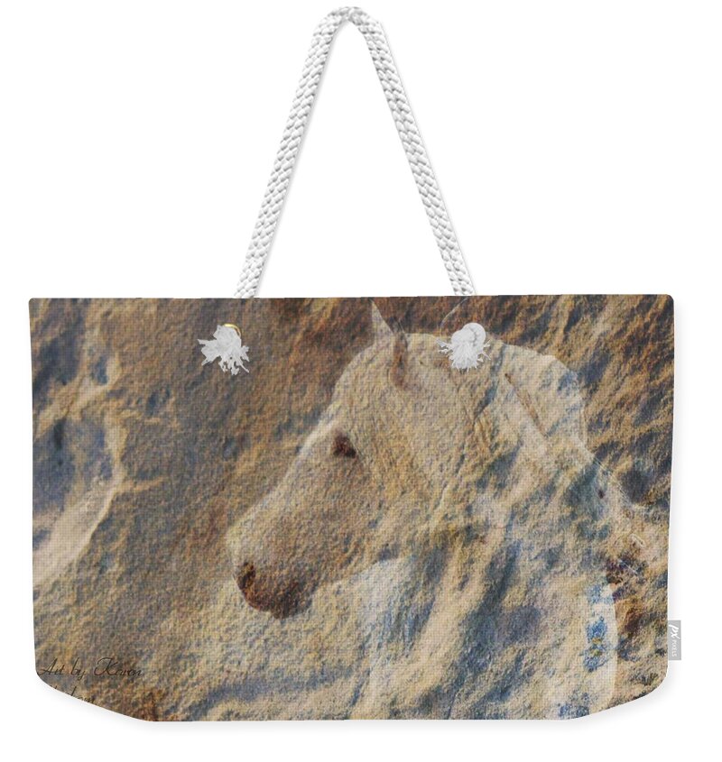 Horse Art Weekender Tote Bag featuring the photograph Wild Heart by Karen Kennedy Chatham