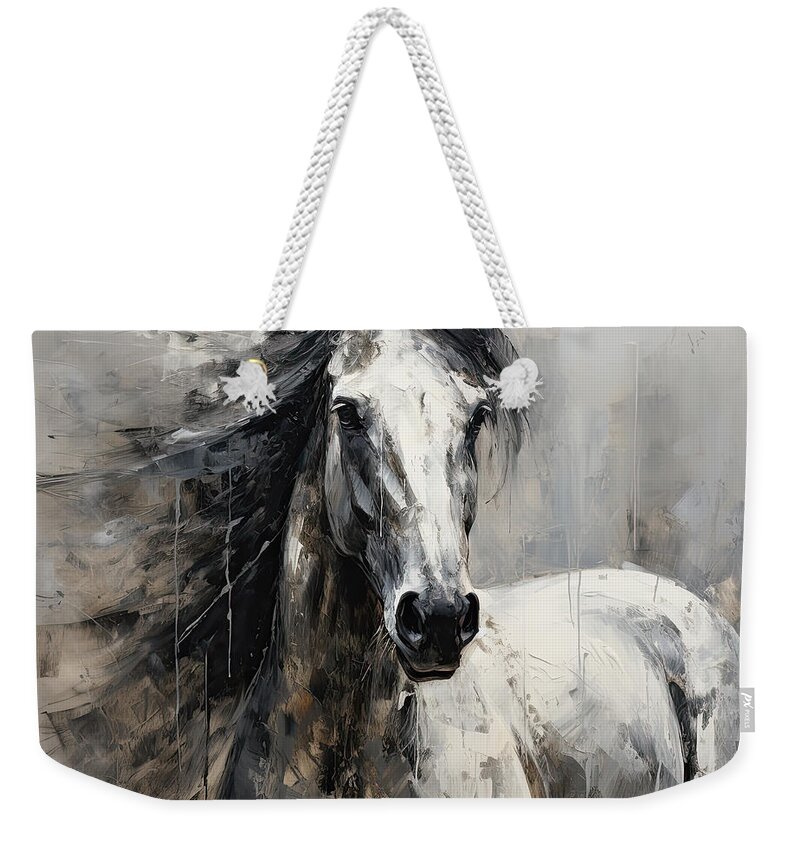 Percheron Horse Weekender Tote Bags