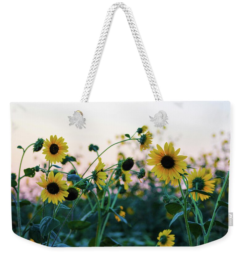 Ennis Weekender Tote Bag featuring the photograph Wild Sunflowers by KC Hulsman