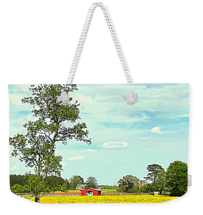 Wildflower Weekender Tote Bag featuring the photograph Wildflower Field by Lee Darnell