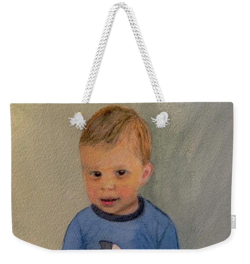 Child Weekender Tote Bag featuring the painting Will by Sue Carmony