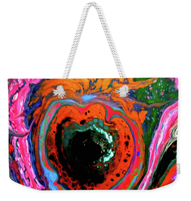  Planet Weekender Tote Bag featuring the painting Wind Blown by Anna Adams