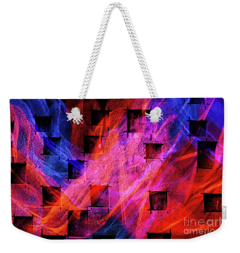 Abstracts Weekender Tote Bag featuring the photograph Winds of Fire by Marilyn Cornwell