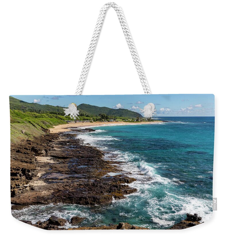 Windward Coast Weekender Tote Bag featuring the photograph Windward Coast O'ahu by Kelley King
