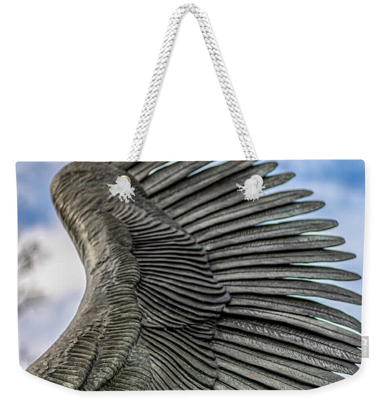Angel Weekender Tote Bag featuring the photograph Wing by Rick Nelson