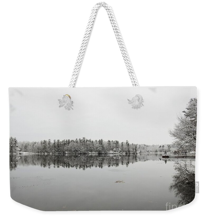Winter Landscapes Weekender Tote Bag featuring the photograph Winter in New Hampshire by Eunice Miller