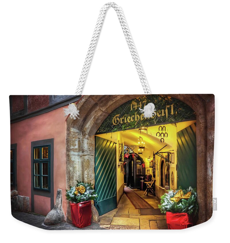 Vienna Weekender Tote Bag featuring the photograph Winter in Vienna by Carol Japp