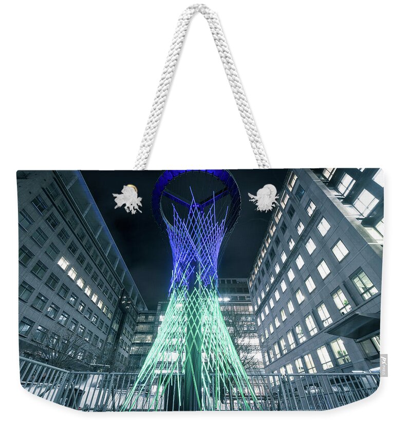 Lights Weekender Tote Bag featuring the photograph Winter lights by Andrew Lalchan