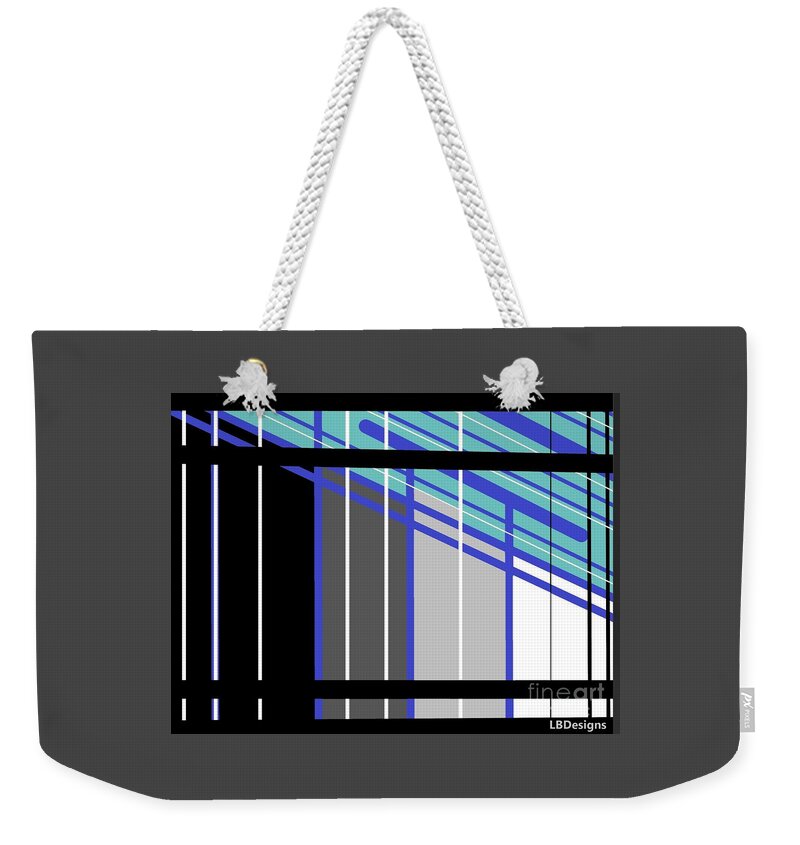 “arts And Design”; Gallery; “winter Plaid”; Holiday; “christmas Tree”; “new Year”; “valentine’s Day”; “abstract”; “modern Minimalism”; Winter Weekender Tote Bag featuring the digital art Winter Plaid by LBDesigns
