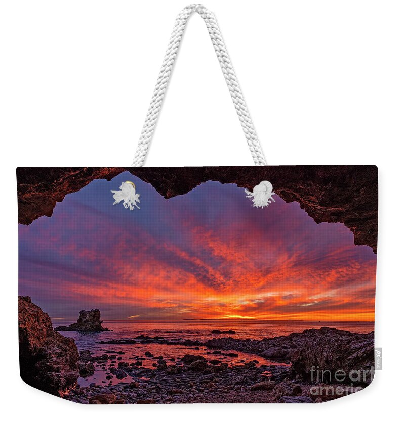 Winter Weekender Tote Bag featuring the photograph Winter Sunsets in So Cal by Eddie Yerkish