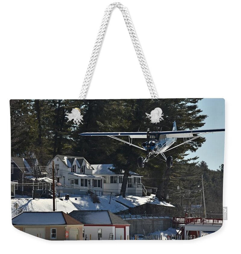 Alton Bay Weekender Tote Bag featuring the photograph Winter Time Fun by Steve Brown