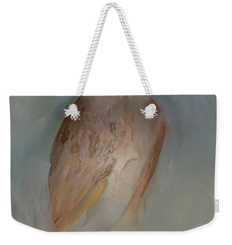 Bird Weekender Tote Bag featuring the painting Winter Wings by Lisa Kaiser