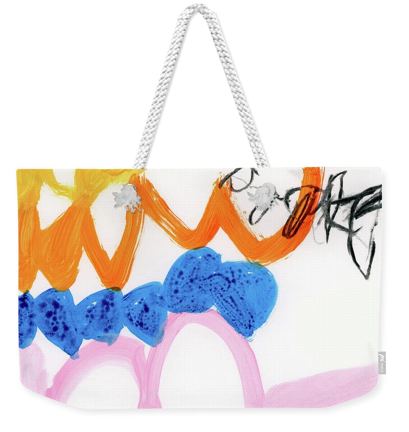 Abstract Weekender Tote Bag featuring the painting Wishes 06 by AF Duealberi
