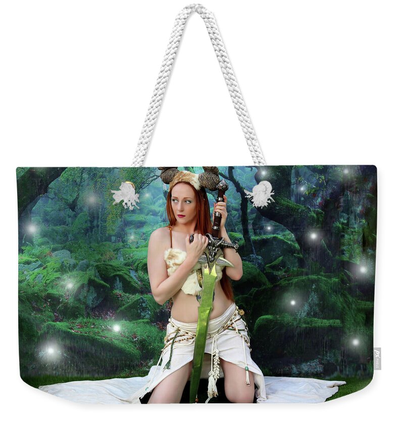 Black Widow Weekender Tote Bag featuring the photograph Witch of the Fairy Wood by Jon Volden