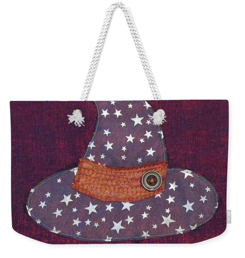 Witch Weekender Tote Bag featuring the tapestry - textile Witch One by Pam Geisel