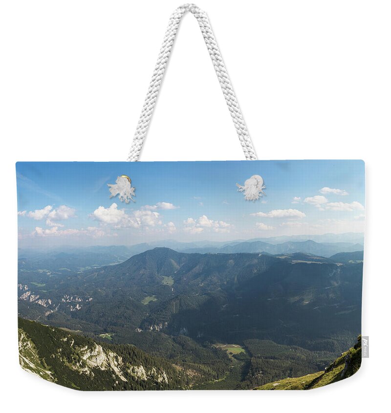  Weekender Tote Bag featuring the photograph Wonderful view of Otscher valley by Vaclav Sonnek